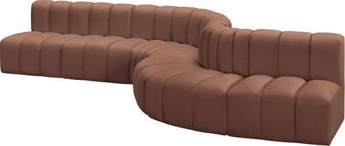 Arc - Faux Leather 7 Piece Modular Sofa