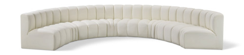 Arc - Faux Leather 8 Piece U-Shaped Modular Sofa
