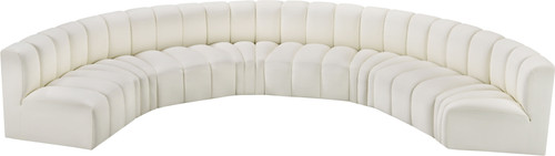 Arc - Faux Leather 8 Piece U-Shaped Modular Sofa