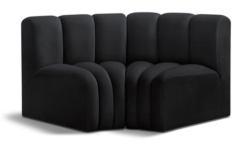 Arc - Velvet 2 Piece Modular Sofa