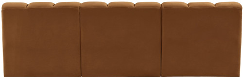 Arc - Velvet 3 Piece Modular Straight Sofa