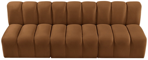 Arc - Velvet 3 Piece Modular Straight Sofa