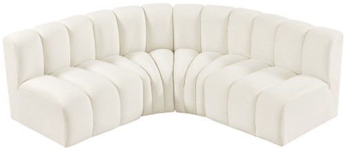 Arc - Velvet 4 Piece Corner Modular Sofa