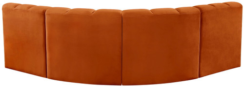 Arc - Velvet 4 Piece Corner Modular Sofa