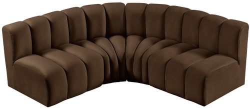Arc - Velvet 4 Piece Corner Modular Sofa