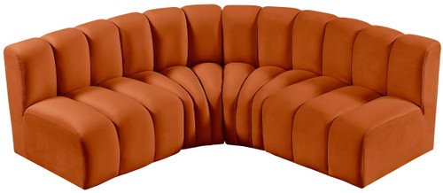 Arc - Velvet 4 Piece Corner Modular Sofa