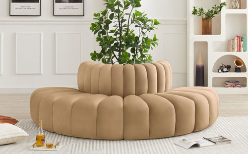 Arc - Velvet 4 Piece Modular Sofa