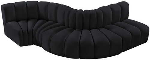 Arc - Velvet 5 Piece Modular Sofa