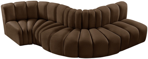 Arc - Velvet 5 Piece Modular Sofa