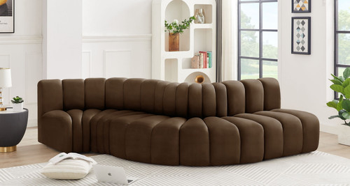 Arc - Velvet 5 Piece Modular Sofa