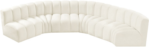 Arc - Velvet 6 Piece U-Shaped Modular Sofa