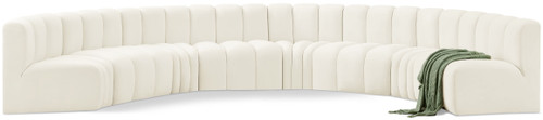 Arc - Velvet 8 Piece U-Shaped Modular Sofa