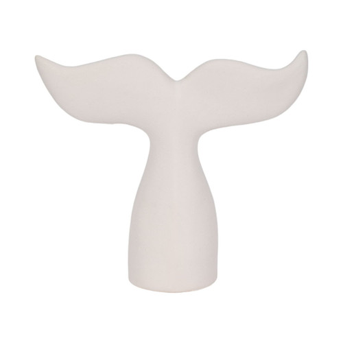 10" Textured Whale Tail - White