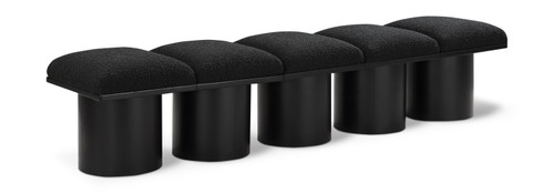 Pavilion - 5 Piece Modular Bench With Black Base
