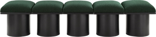 Pavilion - 5 Piece Modular Bench With Black Base