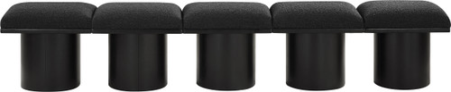 Pavilion - 5 Piece Modular Bench With Black Base