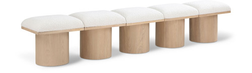 Pavilion - 5 Piece Modular Bench With Natural Base