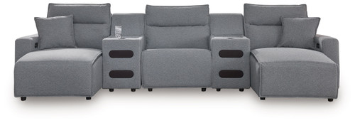 Modmax II - Reclining Sectional - Salt And Pepper