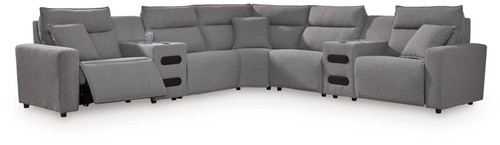 Modmax II - Reclining Sectional - Salt And Pepper