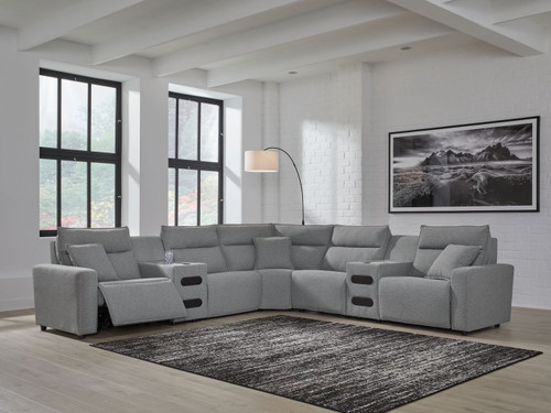 Modmax II - Reclining Sectional - Salt And Pepper