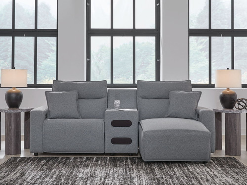 Modmax II - Reclining Sectional - Salt And Pepper