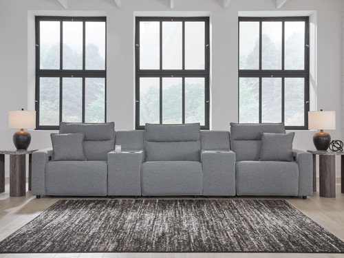 ModMax II - Salt And Pepper - Reclining Sectional