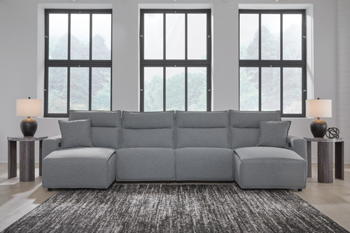 Modmax II - Reclining Sectional - Salt And Pepper