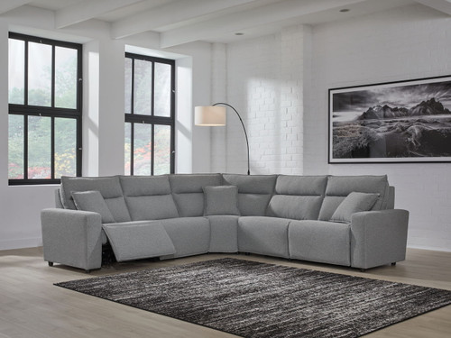 Modmax II - Reclining Sectional - Salt And Pepper
