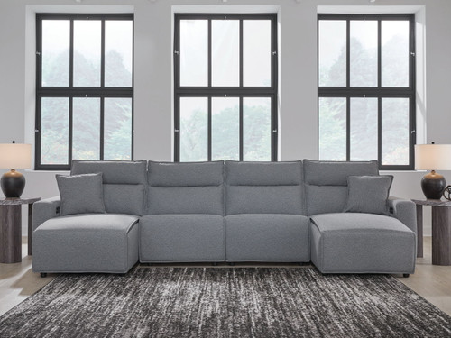 Modmax II - Reclining Sectional - Salt And Pepper