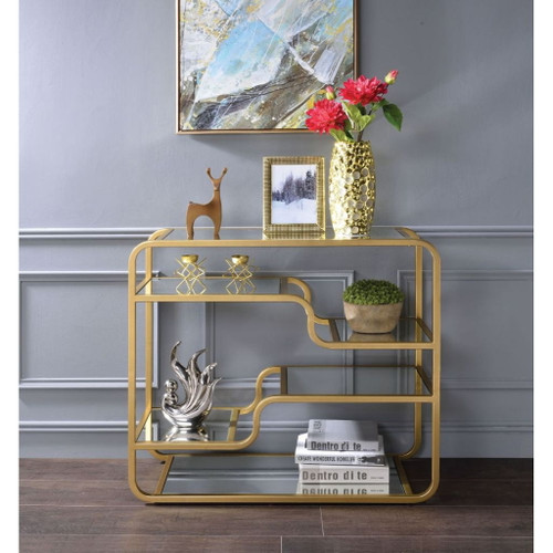 Astrid - Sofa Table - Mirrored & Gold Astrid - Sofa Table - Mirrored & Gold