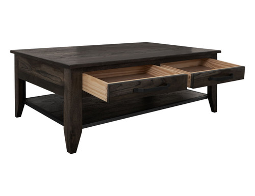 Dark Teak - Cocktail Table - Oil Black