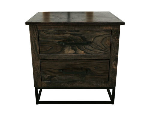 Dark Teak - Nightstand - Oil Black