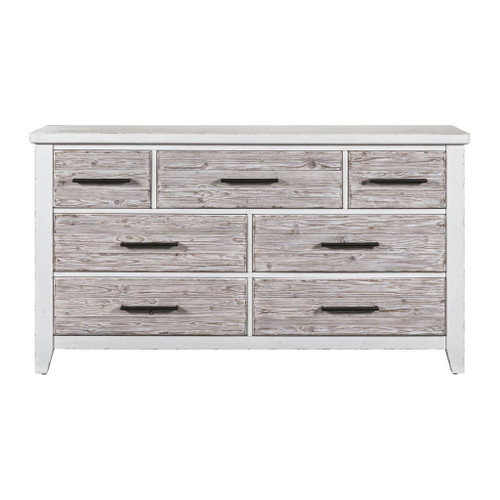 Backroads - 7 Drawer Dresser - White