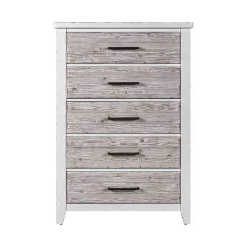Backroads - 5 Drawer Chest - White