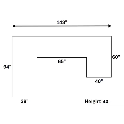 Austin Sectional in Fabric