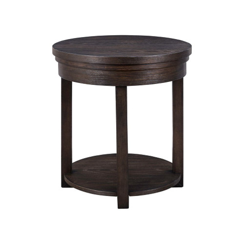Weston - Round End Table - Brown