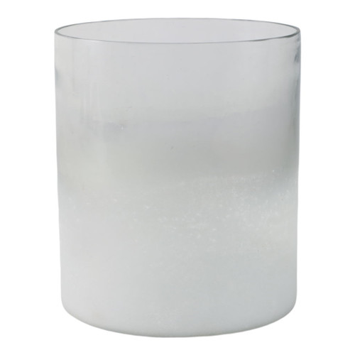 6" Frosted Bottom Hurricane - Clear