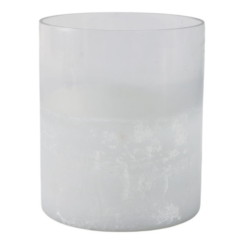 5" Frosted Bottom Hurricane - Clear