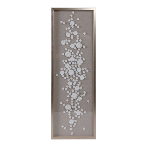 Paduinan Dimensional Flower Shadowbox Art - Gray