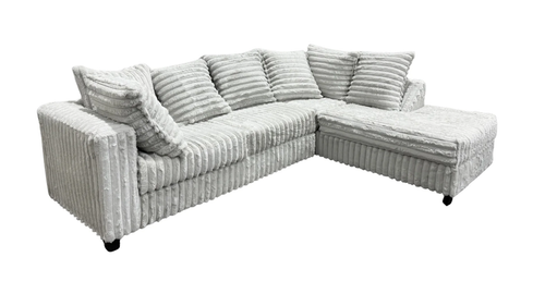 Gia Stripe Fabric 2pc Sectional