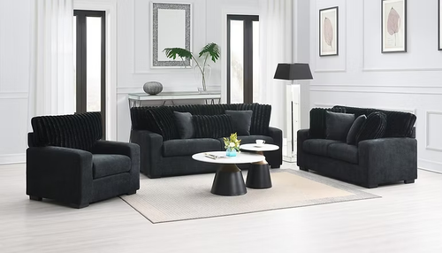 Tarra Living Room Set in Fabric