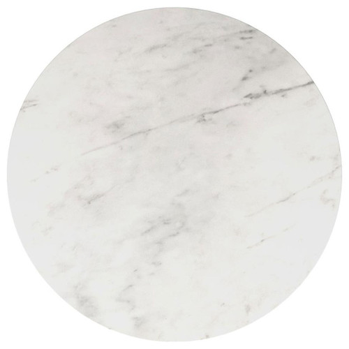 Avon - Round Marble Top Stainless Steel Table