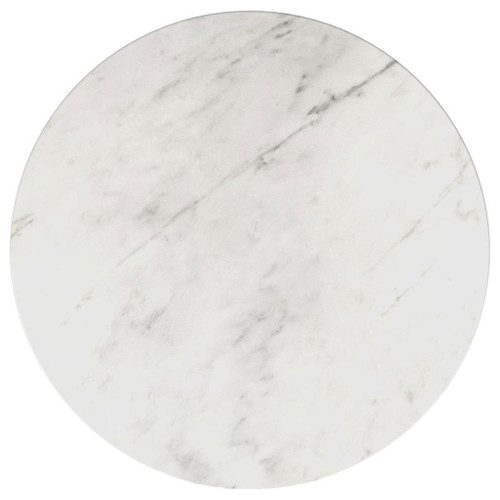 Avon - Round Marble Top Stainless Steel Table