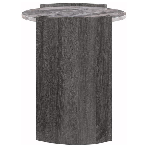 Gladstone - Round Faux Marble Top Table