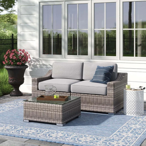 Stylish Sofa Seating Group With Cushions Perfect For Outdoor Gatherings