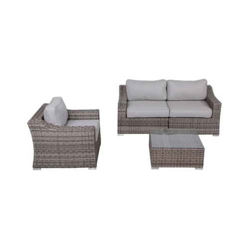 Stylish Sofa Seating Group With Cushions Perfect For Outdoor Gatherings