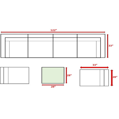 Seating Set With Cushions Handcrafted Wicker Design