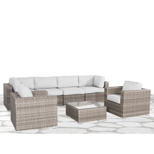 Stylish Entertainment Sectional Set, Outdoor Living