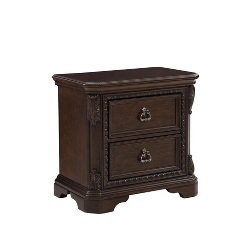 2 Drawer Nightstand - Mahogany 2 Drawer Nightstand - Mahogany