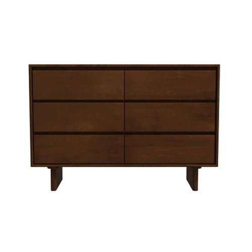 Dubrovnik - Mid-Century Modern Dresser With 6 Drawers - Brown Dubrovnik - Mid-Century Modern Dresser With 6 Drawers - Brown